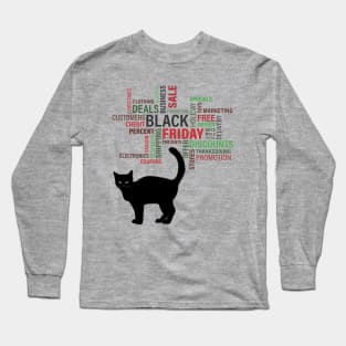 Cat Black Friday Long Sleeve T-Shirt